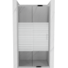 Mexen Apia sliding shower door 130 cm, Stripes, Chrome - 845-130-000-01-20