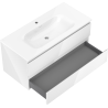 Mexen Orio bathroom cabinet 100 cm with Vela washbasin, 2 drawers, white gloss - 91A10-10047-2-BFF00-W23M00