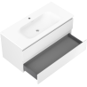 Mexen Orio bathroom cabinet 100 cm with Vela sink, 2 drawers, white matte - 91A10-10047-2-BFF01-W23M01