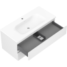 Mexen Orio bathroom cabinet 100 cm with Vela sink, 2 drawers, white matte - 91A10-10047-2-BFF01-W23M01