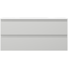 Mexen Orio bathroom cabinet 100 cm with Vela washbasin, 2 drawers, grey matte/white matte - 91A10-10047-2-BFF62-W23M01