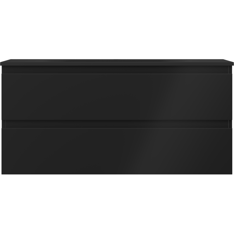 Mexen Orio bathroom cabinet 100 cm with Vela sink, 2 drawers, black matte - 91A10-10047-2-BFF71-W23M71