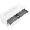 Mexen Orio 120 cm Bathroom Cabinet with Vela Sink, 2 Drawers, Glossy White - 91A10-12047-2-BFF00-W23M00