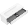 Mexen Orio bathroom cabinet 120 cm with Vela washbasin, 2 drawers, white matte - 91A10-12047-2-BFF01-W23M01