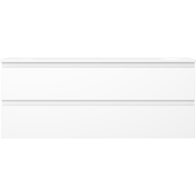 Mexen Orio 120 cm Bathroom Cabinet with Vela Basin, 2 Drawers, Matt White - 91A10-12047-2-BFF01-W23M01