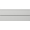 Mexen Orio bathroom cabinet 120 cm with Vela washbasin, 2 drawers, gray matte/white matte - 91A10-12047-2-BFF62-W23M01