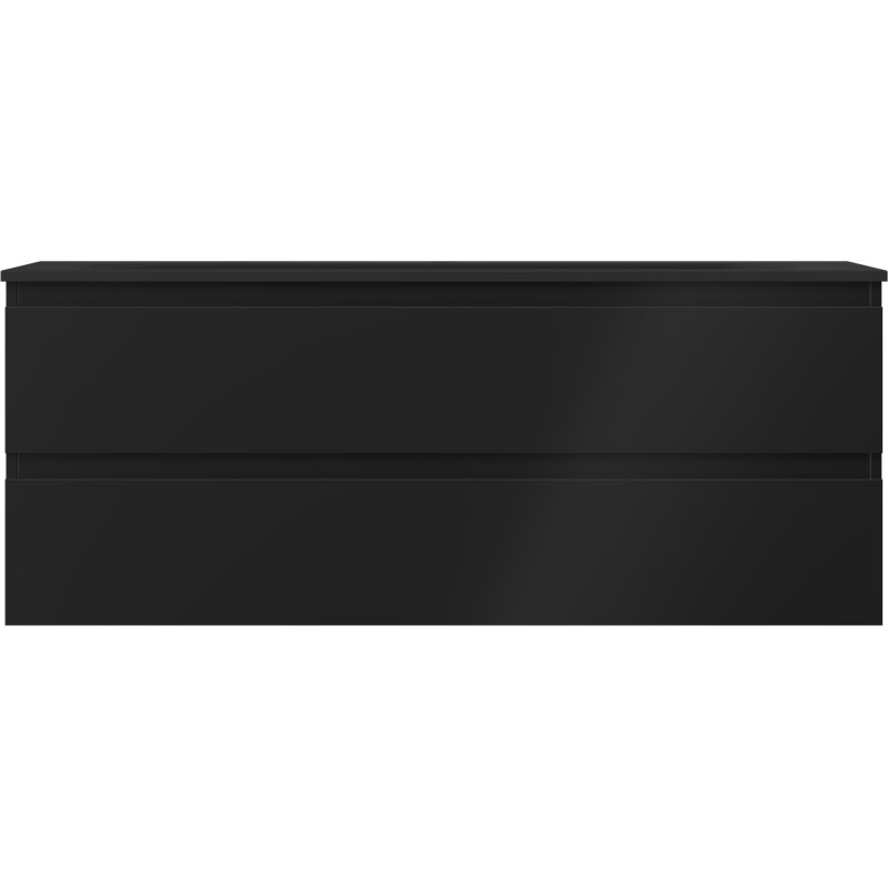 Mexen Orio bathroom cabinet 120 cm with Vela washbasin, 2 drawers, black matte - 91A10-12047-2-BFF71-W23M71