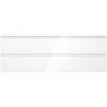 Mexen Orio bathroom cabinet 140 cm with Vela washbasin, 2 drawers, white gloss - 91A10-14047-2-BFF00-W23M00