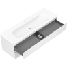 Mexen Orio bathroom cabinet 140 cm with Vela sink, 2 drawers, white matte - 91A10-14047-2-BFF01-W23M01