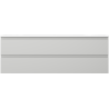 Mexen Orio bathroom cabinet 140 cm with Vela washbasin, 2 drawers, gray matte/white matte - 91A10-14047-2-BFF62-W23M01