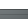 Mexen Orio bathroom cabinet 140 cm with Vela sink, 2 drawers, matte graphite/white matte - 91A10-14047-2-BFF66-W23M01