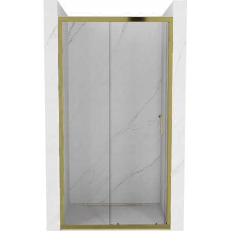Mexen Apia sliding shower door 110 cm, Transparent, Gold - 845-110-000-50-00