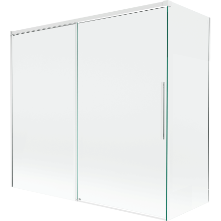 Mexen Rox bathtub screen 2-panel sliding 170 + 80 x 150 cm, transparent, white - 8C9-170-080-20-00