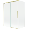 Mexen Rox shower screen 2-panel sliding 120 + 70 x 150 cm, transparent, gold - 8C9-120-070-50-00