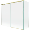 Mexen Rox 2-panel sliding shower screen 180 + 80 x 150 cm, transparent, gold - 8C9-180-080-50-00