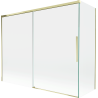 Mexen Rox 2-panel sliding bath screen 190 + 80 x 150 cm, transparent, gold - 8C9-190-080-50-00