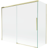 Mexen Rox Shower Screen 2-Panel Sliding 180 + 90 x 150 cm, Transparent, Gold - 8C9-180-090-50-00