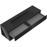 Mexen Orio 160 cm Bathroom Cabinet with Vela Washbasin, 2 Drawers, Black Gloss/Black Matte - 91A10-16047-2-BFF70-W23M71