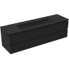 Mexen Orio bathroom cabinet 160 cm with Vela sink, 2 drawers, black matte - 91A10-16047-2-BFF71-W23M71