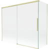 Mexen Rox shower screen 2-panel sliding 180 + 80 x 150 cm, transparent, gold brushed - 8C9-180-080-55-00