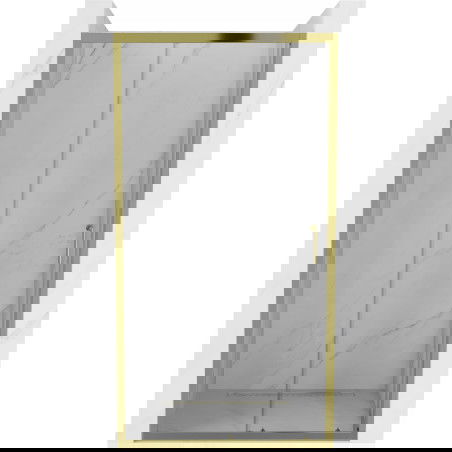 Mexen Apia Sliding Shower Doors 140 cm, Transparent, Gold - 845-140-000-50-00