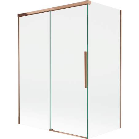 Mexen Rox 2-panel sliding shower screen 120 + 70 x 150 cm, transparent, rose gold - 8C9-120-070-60-00