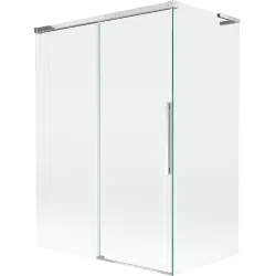 Mexen Rox L 2-panel sliding bath screen 120 + 70 x 150 cm, transparent, chrome - 8C9L-120-070-01-00