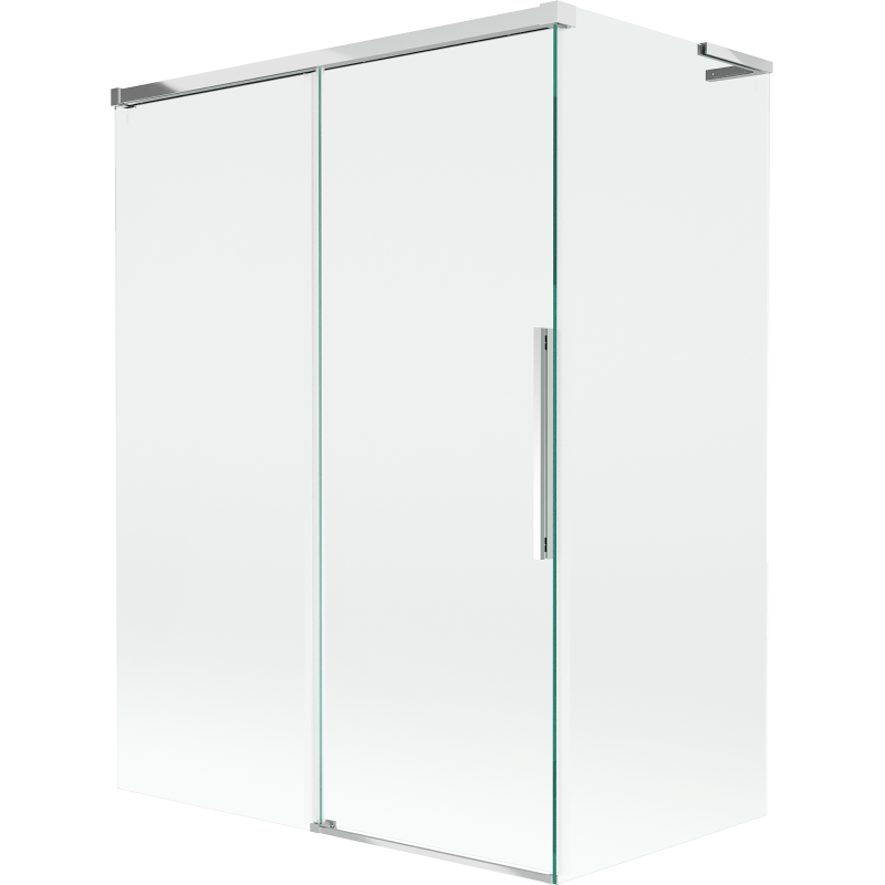 Mexen Rox L 2-panel sliding bath screen 120 + 70 x 150 cm, transparent, chrome - 8C9L-120-070-01-00