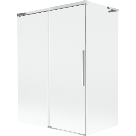 Mexen Rox L bath screen 2-panel sliding 120 + 70 x 150 cm, transparent, chrome - 8C9L-120-070-01-00