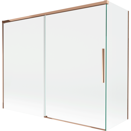 Mexen Rox 2-panel sliding shower screen 190 + 80 x 150 cm, transparent, rose gold - 8C9-190-080-60-00