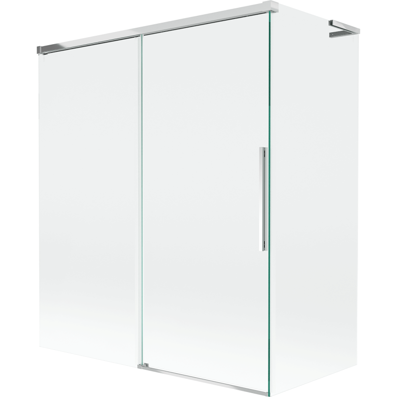 Mexen Rox L bath screen 2-wing sliding 140 + 70 x 150 cm, transparent, chrome - 8C9L-140-070-01-00