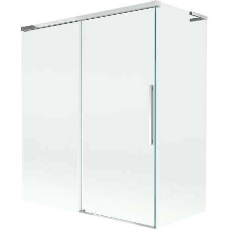 Mexen Rox L bath screen 2-wing sliding 140 + 70 x 150 cm, transparent, chrome - 8C9L-140-070-01-00
