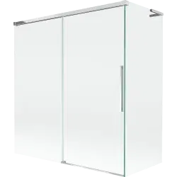 Mexen Rox L 2-panel sliding bath screen 150 + 70 x 150 cm, transparent, chrome - 8C9L-150-070-01-00