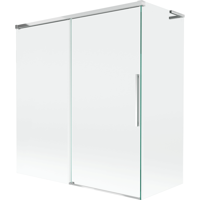 Mexen Rox L 2-panel sliding bath screen 150 + 70 x 150 cm, transparent, chrome - 8C9L-150-070-01-00