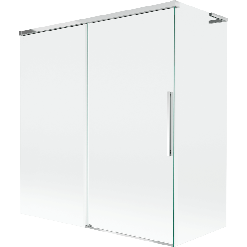 Mexen Rox L Shower Screen 2-Wing Sliding 150 + 70 x 150 cm, Transparent, Chrome - 8C9L-150-070-01-00