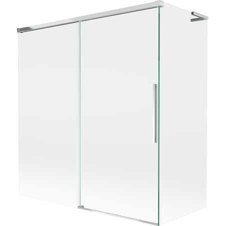 Mexen Rox L 2-panel sliding bath screen 150 + 70 x 150 cm, transparent, chrome - 8C9L-150-070-01-00