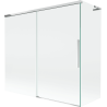 Mexen Rox L Bath Screen 2-Panel Sliding 170 + 70 x 150 cm, Transparent, Chrome - 8C9L-170-070-01-00