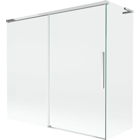 Mexen Rox L 2-panel sliding bath screen 170 + 75 x 150 cm, transparent, chrome - 8C9L-170-075-01-00