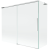 Mexen Rox L 2-panel sliding bathtub screen 180 + 80 x 150 cm, transparent, chrome - 8C9L-180-080-01-00