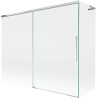 Mexen Rox L 2-panel sliding bath screen 190 + 80 x 150 cm, transparent, chrome - 8C9L-190-080-01-00