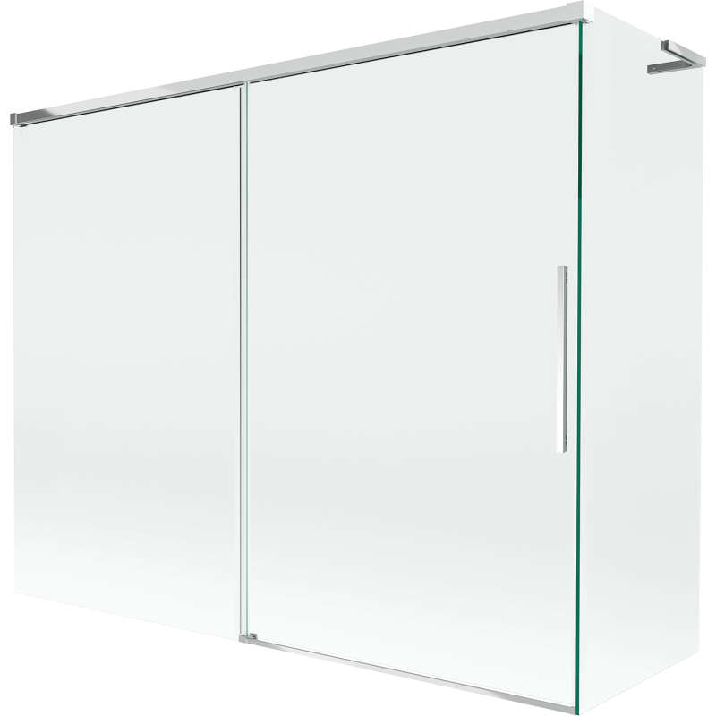 Mexen Rox L 2-wing sliding bath screen 190 + 90 x 150 cm, transparent, chrome - 8C9L-190-090-01-00