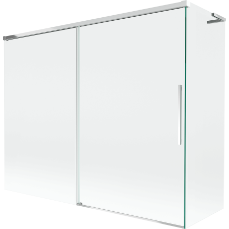 Mexen Rox L 2-wing sliding bath screen 190 + 90 x 150 cm, transparent, chrome - 8C9L-190-090-01-00