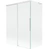 Mexen Rox L 2-wing sliding bath screen 120 + 70 x 150 cm, transparent, white - 8C9L-120-070-20-00