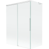 Mexen Rox L 2-wing Sliding Shower Screen 120 + 70 x 150 cm, Transparent, White - 8C9L-120-070-20-00