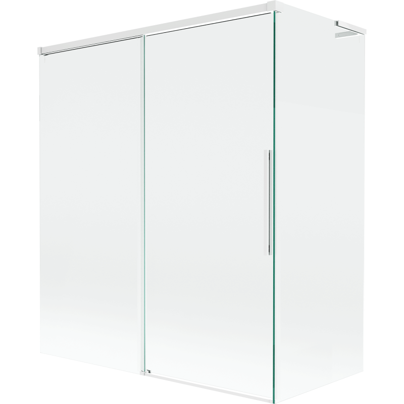 Mexen Rox L bathtub screen 2-wing sliding 140 + 70 x 150 cm, transparent, white - 8C9L-140-070-20-00