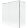 Mexen Rox L 2-panel sliding bathtub screen 150 + 70 x 150 cm, transparent, white - 8C9L-150-070-20-00