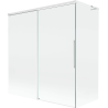 Mexen Rox L Bathtub Screen 2-Wing Sliding 150 + 70 x 150 cm, Transparent, White - 8C9L-150-070-20-00