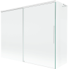 Mexen Rox L 2-panel sliding bath screen 190 + 90 x 150 cm, transparent, white - 8C9L-190-090-20-00