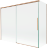 Mexen Rox 2-Panel Sliding Shower Screen 190 + 90 x 150 cm, Transparent, Brushed Copper - 8C9-190-090-65-00