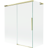Mexen Rox L 2-wing Sliding Bathtub Screen 140 + 70 x 150 cm, Transparent, Gold - 8C9L-140-070-50-00